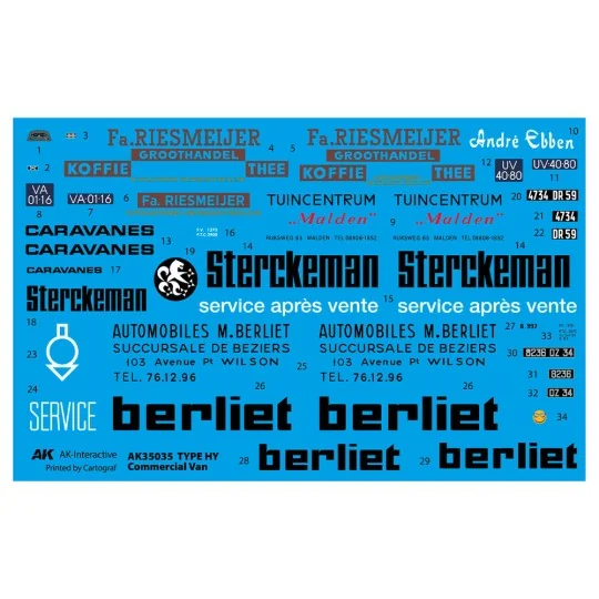 TYPE HY COMMERCIAL VAN, 1/35 - AK Interactive AK35035