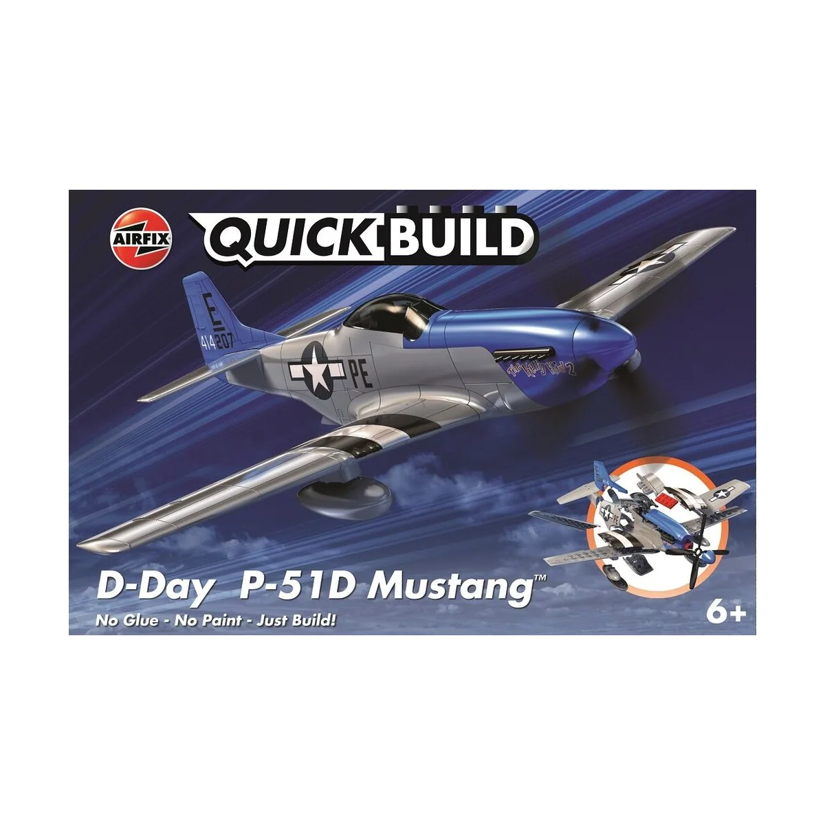 QUICKBUILD-Day Mustang - Airfix J6046 QUICKBUILD-Day Mustang - Airfix J6046