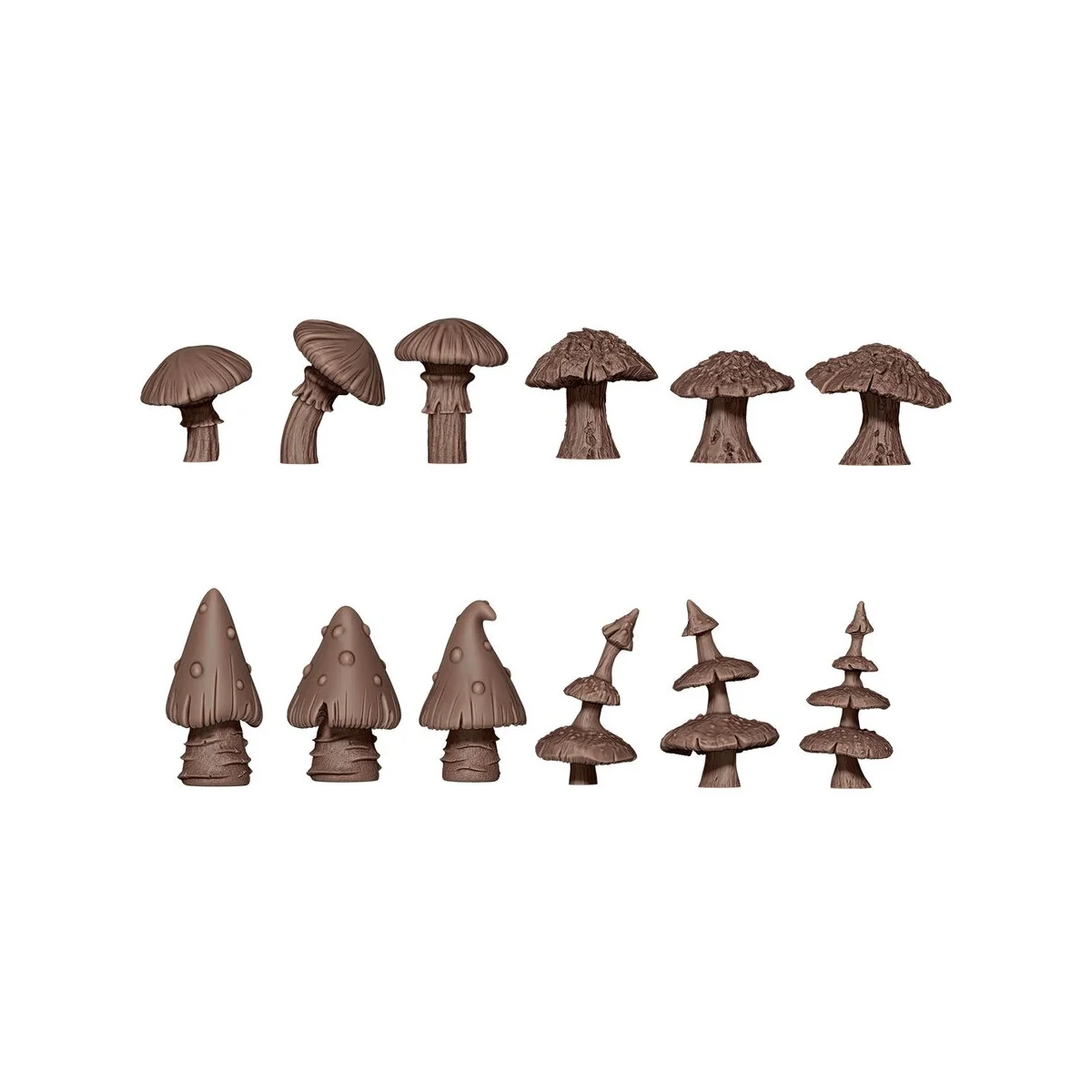 GIGANT MUSROOMS - BASING BITS 12 pieces - AK Interactive AKBIT0022