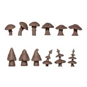 GIGANT MUSROOMS - BASING BITS 12 pieces - AK Interactive AKBIT0022