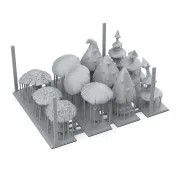 GIGANT MUSROOMS - BASING BITS 12 pieces - AK Interactive AKBIT0022