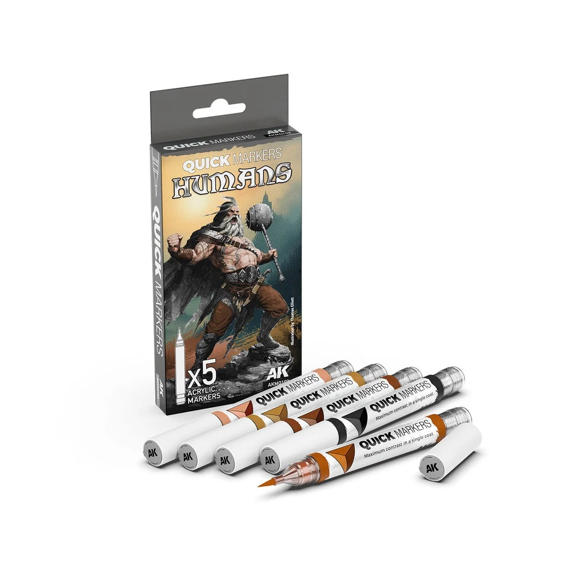 HUMANS QUICK MARKERS SET - AK Interactive AKMQ103 HUMANS QUICK MARKERS SET - AK Interactive AKMQ103