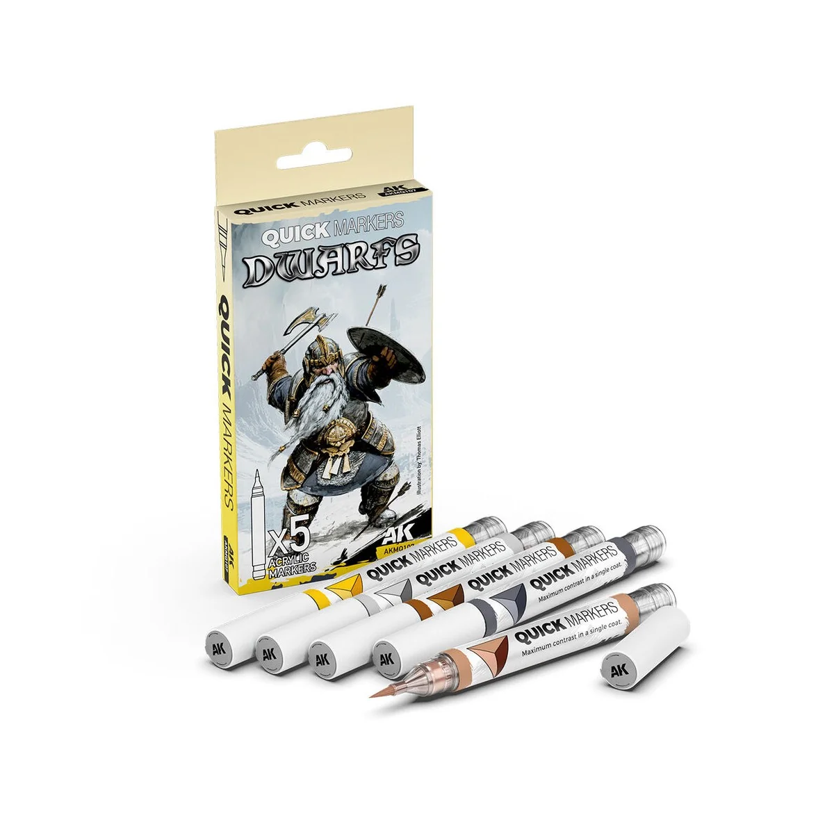 DWARFS QUICK MARKERS SET - AK Interactive AKMQ107 DWARFS QUICK MARKERS SET - AK Interactive AKMQ107