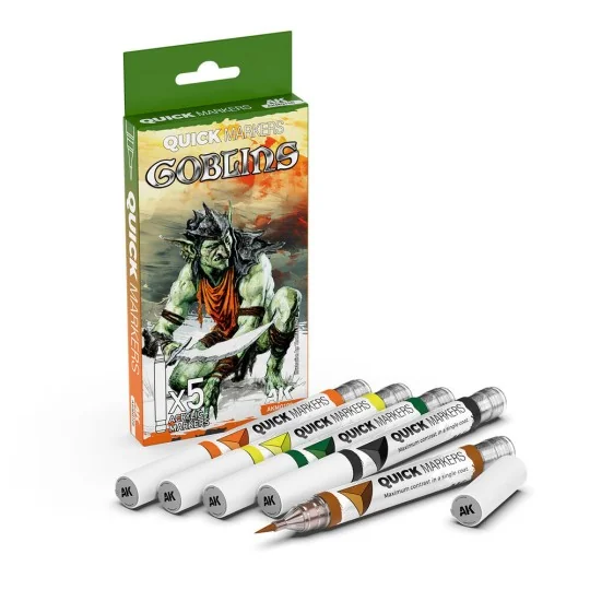 GOBLINS QUICK MARKERS SET - AK Interactive AKMQ108 GOBLINS QUICK MARKERS SET - AK Interactive AKMQ108