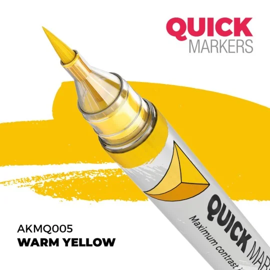 WARM YELLOW - QUICK MARKER - AK Interactive AKMQ005 WARM YELLOW - QUICK MARKER - AK Interactive AKMQ005