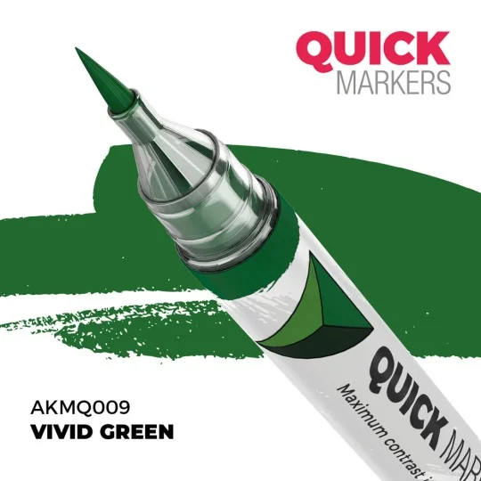 VIVID GREEN - QUICK MARKER - AK Interactive AKMQ009 VIVID GREEN - QUICK MARKER - AK Interactive AKMQ009