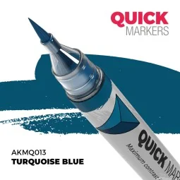 TURQUOISE BLUE - QUICK MARKER - AK Interactive AKMQ013