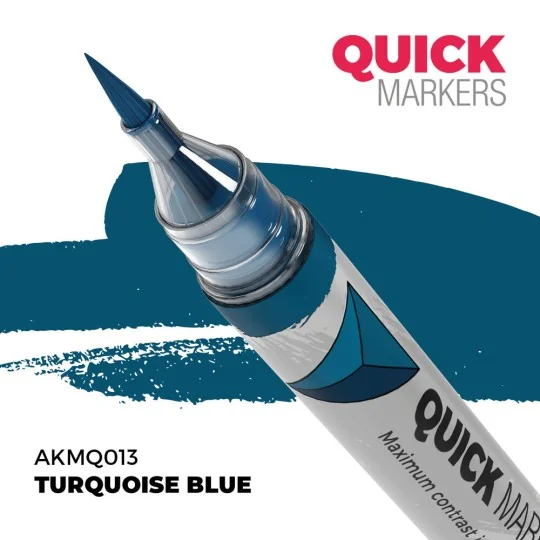 TURQUOISE BLUE - QUICK MARKER - AK Interactive AKMQ013 TURQUOISE BLUE - QUICK MARKER - AK Interactive AKMQ013