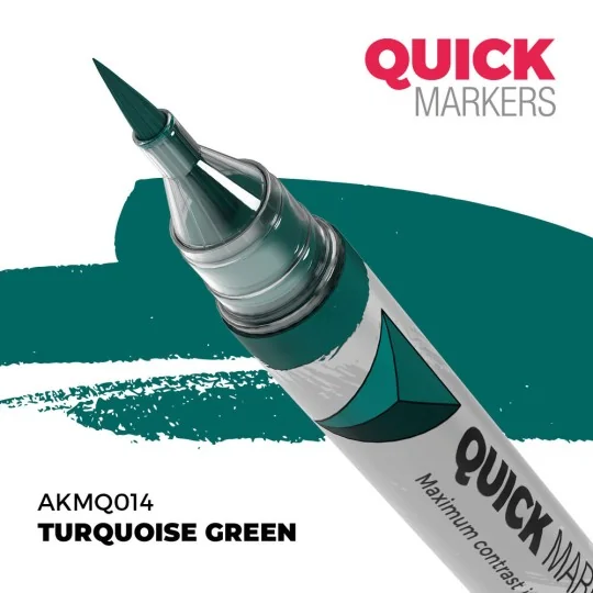 TURQUOISE GREEN - QUICK MARKER - AK Interactive AKMQ014 TURQUOISE GREEN - QUICK MARKER - AK Interactive AKMQ014