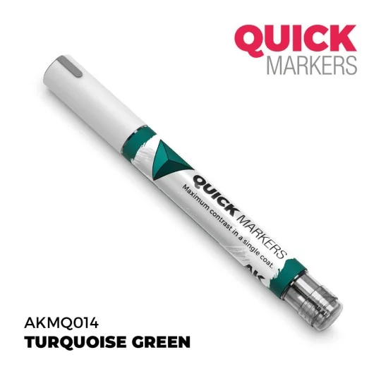 TURQUOISE GREEN - QUICK MARKER - AK Interactive AKMQ014 TURQUOISE GREEN - QUICK MARKER - AK Interactive AKMQ014