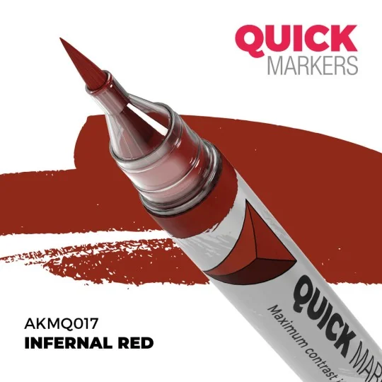 INFERNAL RED - QUICK MARKER - AK Interactive AKMQ017 INFERNAL RED - QUICK MARKER - AK Interactive AKMQ017
