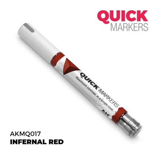 INFERNAL RED - QUICK MARKER - AK Interactive AKMQ017 INFERNAL RED - QUICK MARKER - AK Interactive AKMQ017