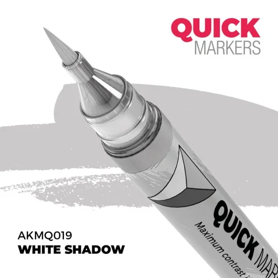 WHITE SHADOW - QUICK MARKER - AK Interactive AKMQ019 WHITE SHADOW - QUICK MARKER - AK Interactive AKMQ019