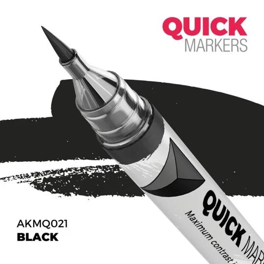 BLACK - QUICK MARKER - AK Interactive AKMQ021 BLACK - QUICK MARKER - AK Interactive AKMQ021