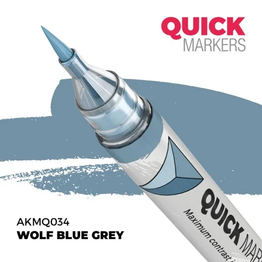 WOLF BLUE GREY - QUICK MARKER - AK Interactive AKMQ034 WOLF BLUE GREY - QUICK MARKER - AK Interactive AKMQ034