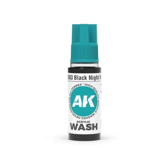 Black Night Wash 18ml - AK Interactive AK19303