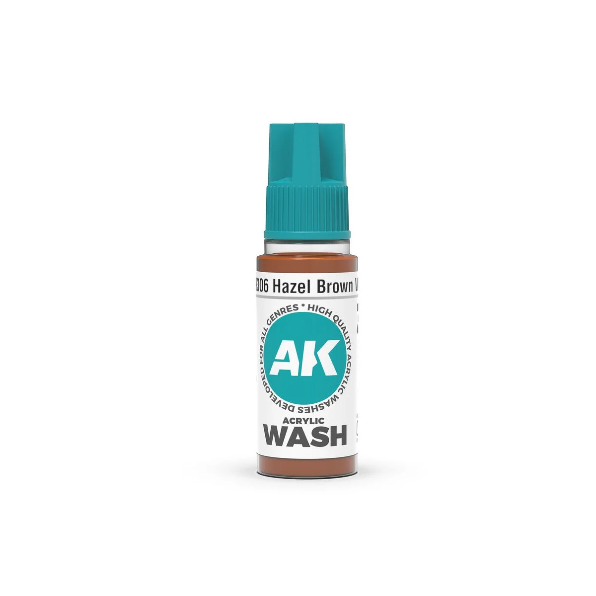 Hazel Brown Wash 18ml - AK Interactive AK19306 Hazel Brown Wash 18ml - AK Interactive AK19306