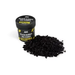 BLACK RUBBER BIG STONES 100ML - AK Interactive AK8315