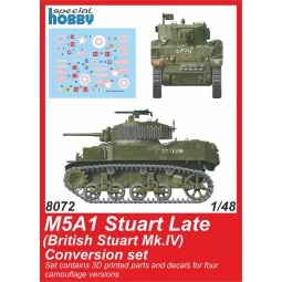 M5A1 Stuart Late (British) Conversion set for Tamiya, 1/48 - CMK 12...