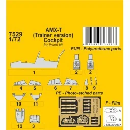 AMX-T (Trainer version) Cockpit, 1/72 - CMK 129-7529