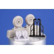 Fairey Barracuda Wheels for Special Hobby, 1/72 - CMK 129-7531 Fairey Barracuda Wheels for Special Hobby, 1/72 - CMK 129-7531