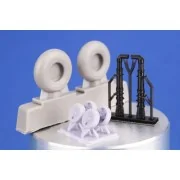 Fairey Barracuda Wheels for Special Hobby, 1/72 - CMK 129-7531 Fairey Barracuda Wheels for Special Hobby, 1/72 - CMK 129-7531