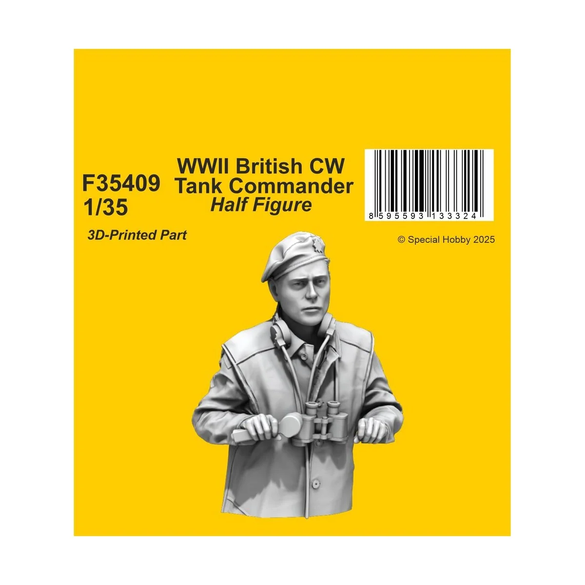 WWII British CW Tank Commander / Half Figure, 1/35 - CMK 129-F35409 WWII British CW Tank Commander / Half Figure, 1/35 - CMK 129-F35409