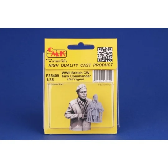 WWII British CW Tank Commander / Half Figure, 1/35 - CMK 129-F35409 WWII British CW Tank Commander / Half Figure, 1/35 - CMK 129-F35409