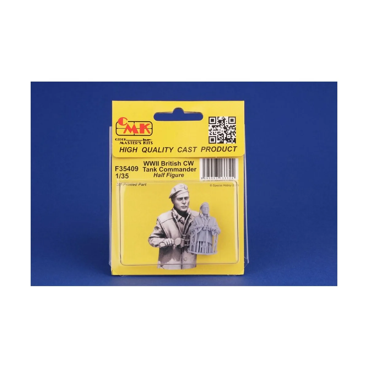 WWII British CW Tank Commander / Half Figure, 1/35 - CMK 129-F35409 WWII British CW Tank Commander / Half Figure, 1/35 - CMK 129-F35409