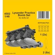 Lysander Practice Bomb Set for Airfix, 1/48 - CMK 129-4502 Lysander Practice Bomb Set for Airfix, 1/48 - CMK 129-4502