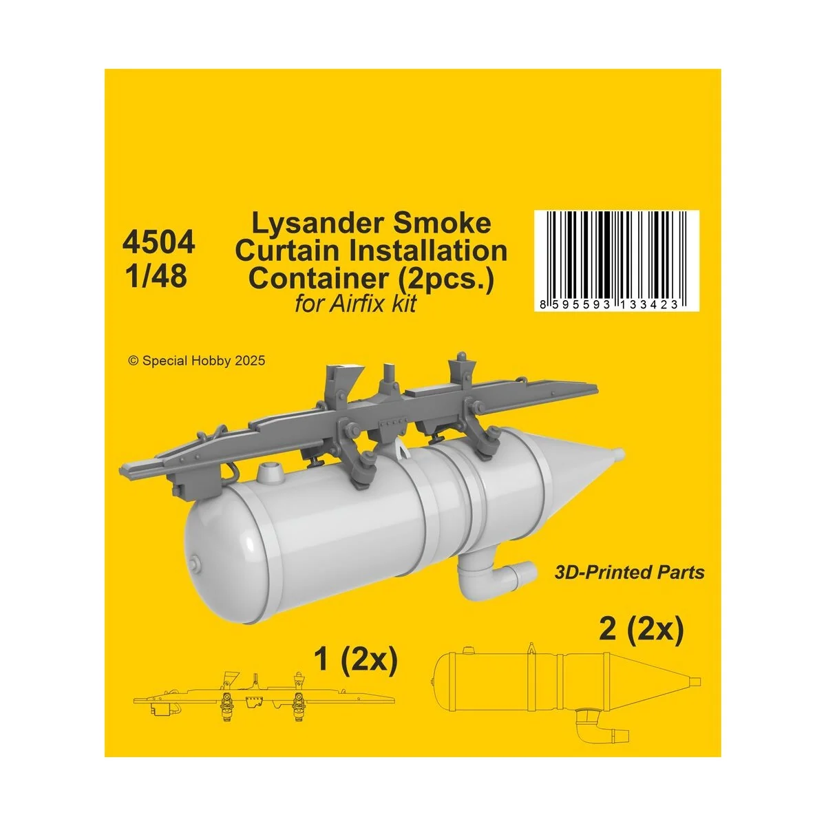 Lysander Smoke Curtain Installation Container for Airfix, 1/48 - CM... Lysander Smoke Curtain Installation Container for Airfix, 1/48 - CM...
