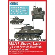 M5A1 Stuart Late (US Army) Conversion set for Tamiya, 1/48 - CMK 12... M5A1 Stuart Late (US Army) Conversion set for Tamiya, 1/48 - CMK 12...