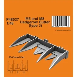 M5 and M8 Hedgerow Cutter type 3, 1/48 - CMK 129-P48037