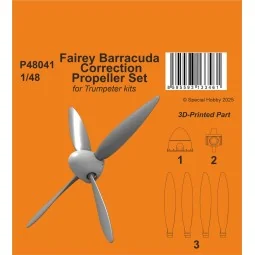 Fairey Barracuda Correction Propeller Set for Trumpeter, 1/48 - CMK...