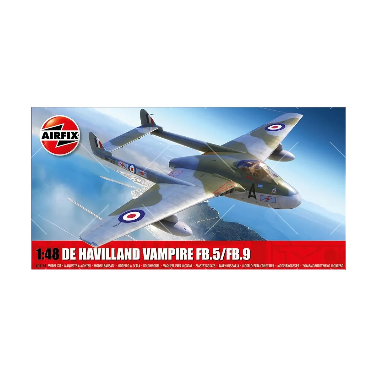 De Havilland Vampire FB.5/FB.9 - Airfix A06108