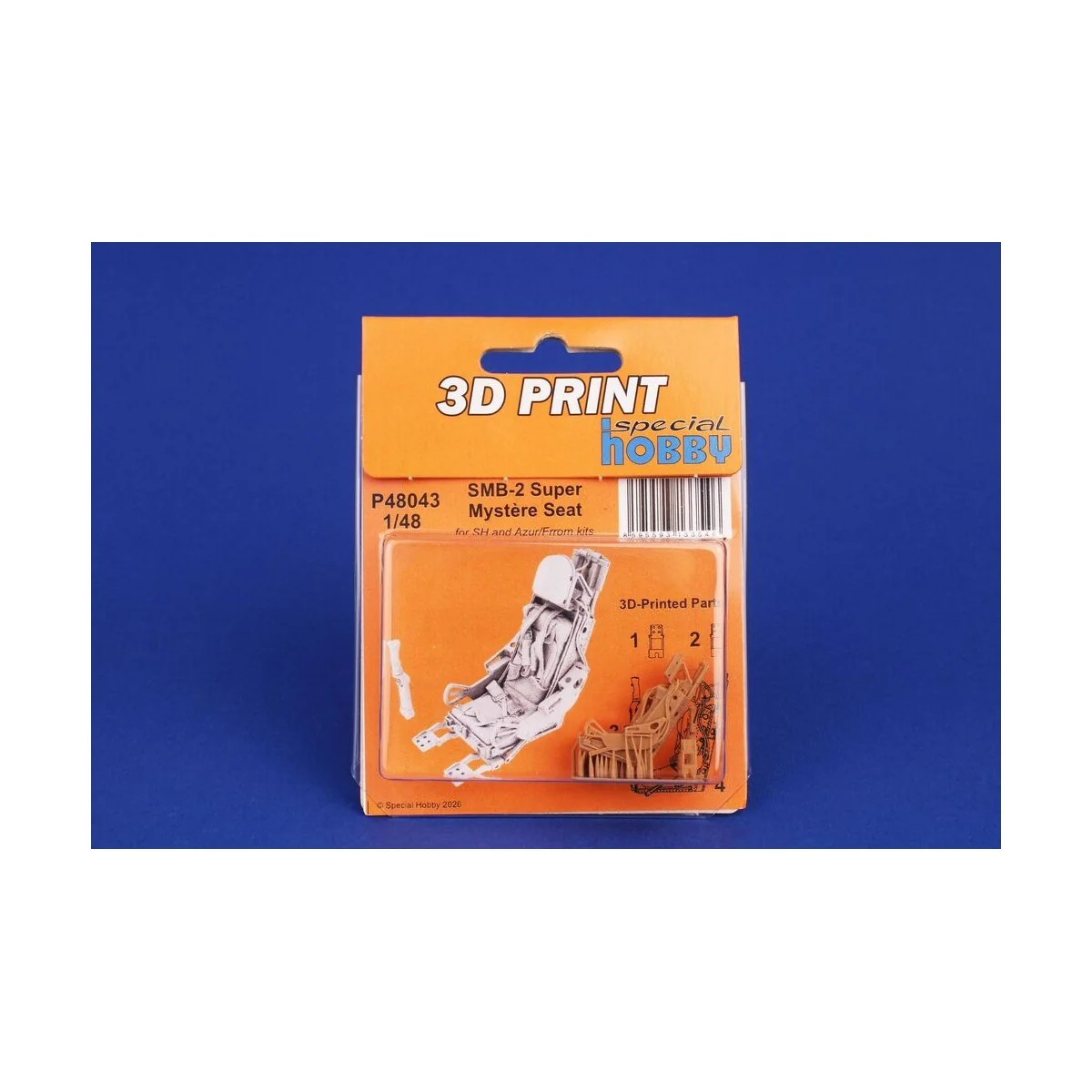 SMB-2 Super Mystère Seat for Special Hobby and Azur/Frrom, 1/48 - C...