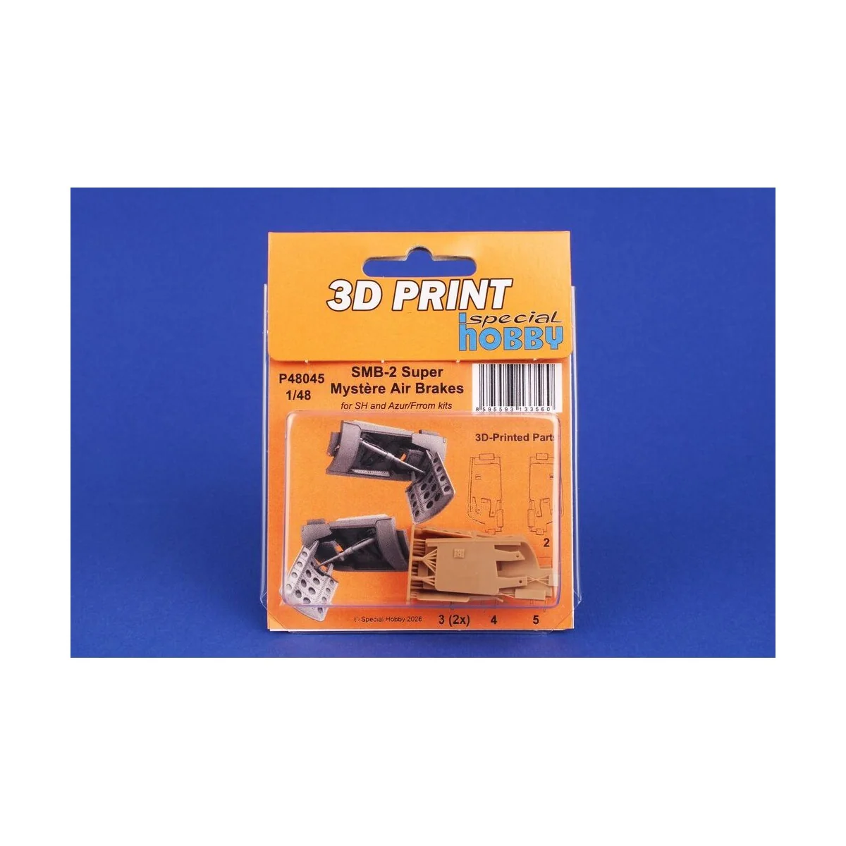 SMB-2 Super Mystère Air Brakes for Special Hobby and Azur/Frrom, 1/... SMB-2 Super Mystère Air Brakes for Special Hobby and Azur/Frrom, 1/...