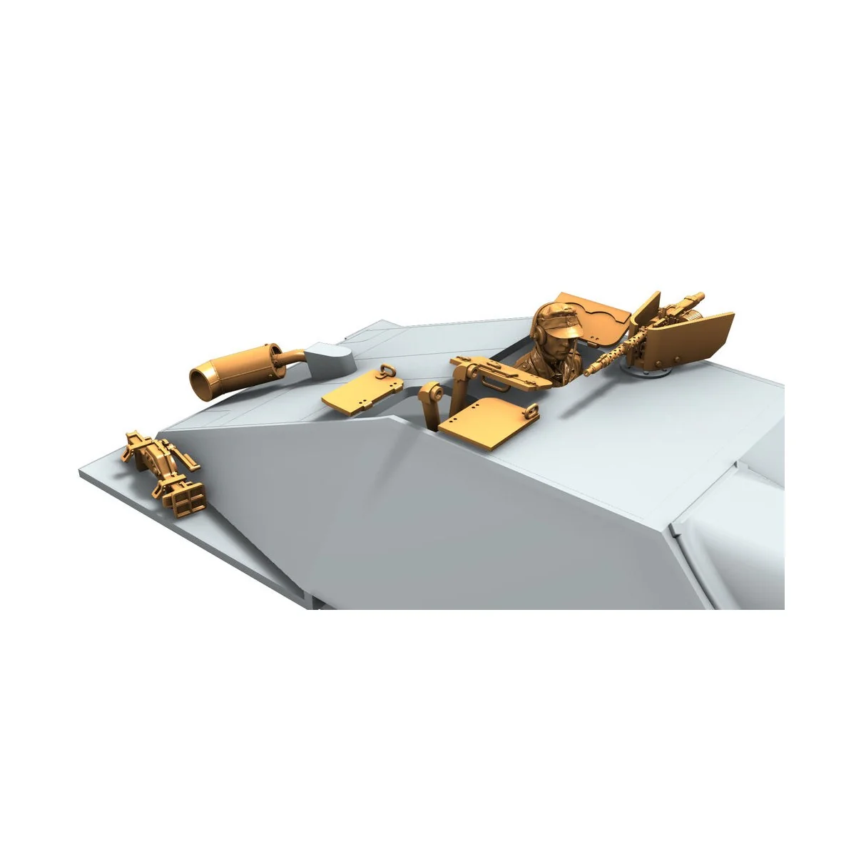 Hetzer Exterior Detail Set for Vespid Model, 1/72 - CMK 129-2063