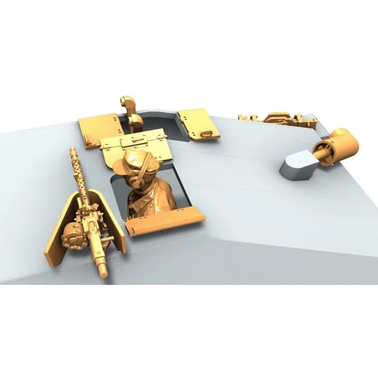 Hetzer Exterior Detail Set for Vespid Model, 1/72 - CMK 129-2063