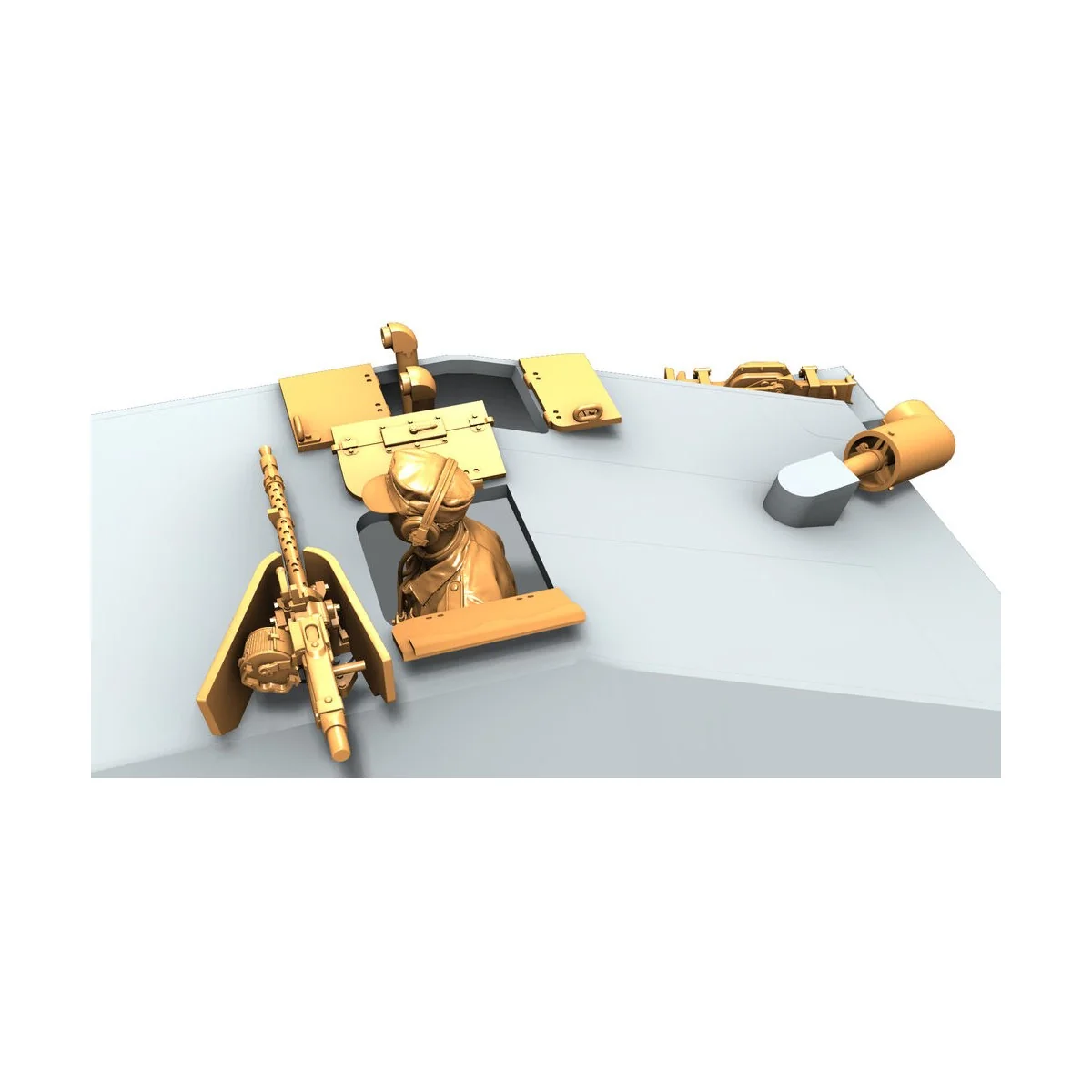 Hetzer Exterior Detail Set for Vespid Model, 1/72 - CMK 129-2063