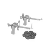 Lewis machine gun (two - with ring/bead and reflector gun sights) f... Lewis machine gun (two - with ring/bead and reflector gun sights) f...