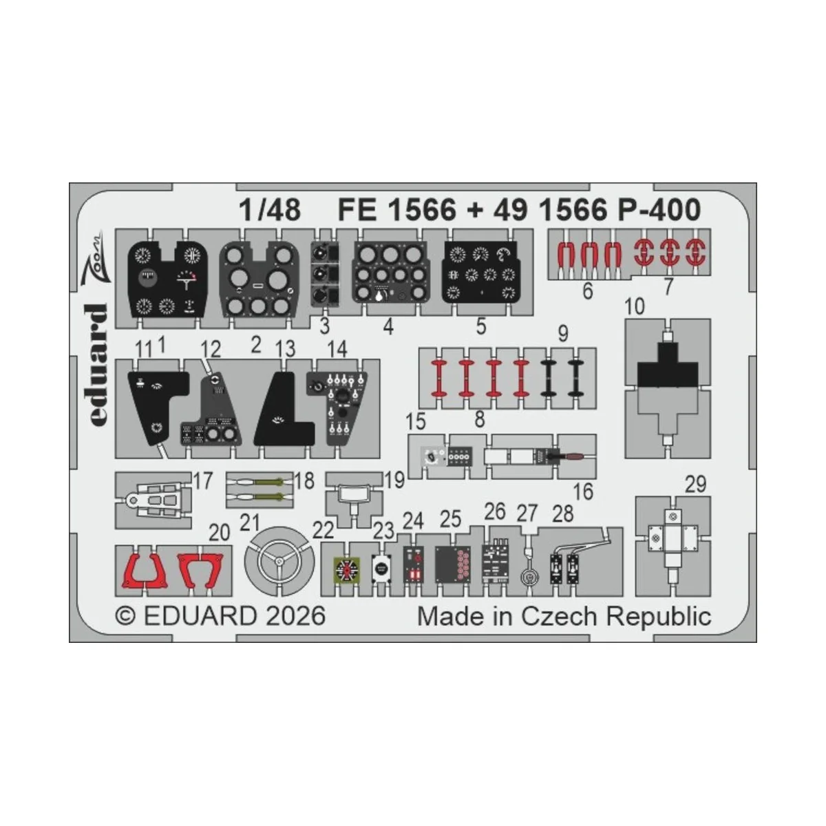 P-400 for Arma Hobby, 1/48 - Eduard Accessories FE1566