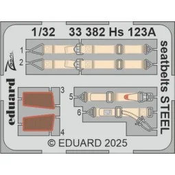 Hs 123A for ICM, 1/32 - Eduard Accessories BIG33170