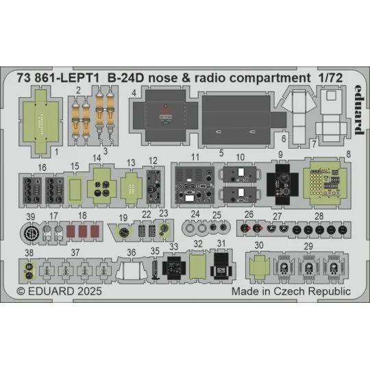 B-24D part I for Airfix, 1/72 - Eduard Accessories BIG72189 B-24D part I for Airfix, 1/72 - Eduard Accessories BIG72189