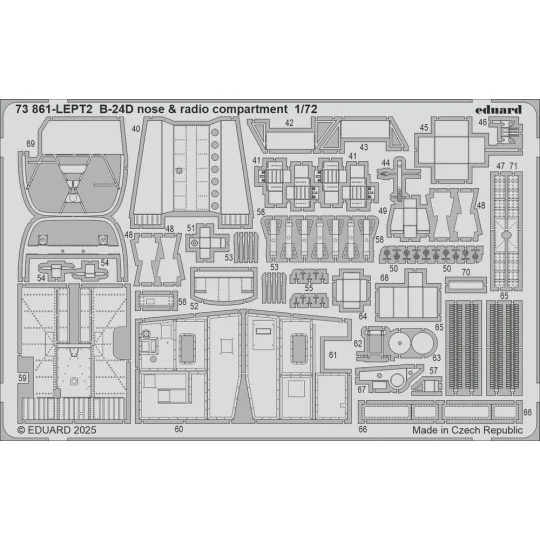 B-24D part I for Airfix, 1/72 - Eduard Accessories BIG72189 B-24D part I for Airfix, 1/72 - Eduard Accessories BIG72189