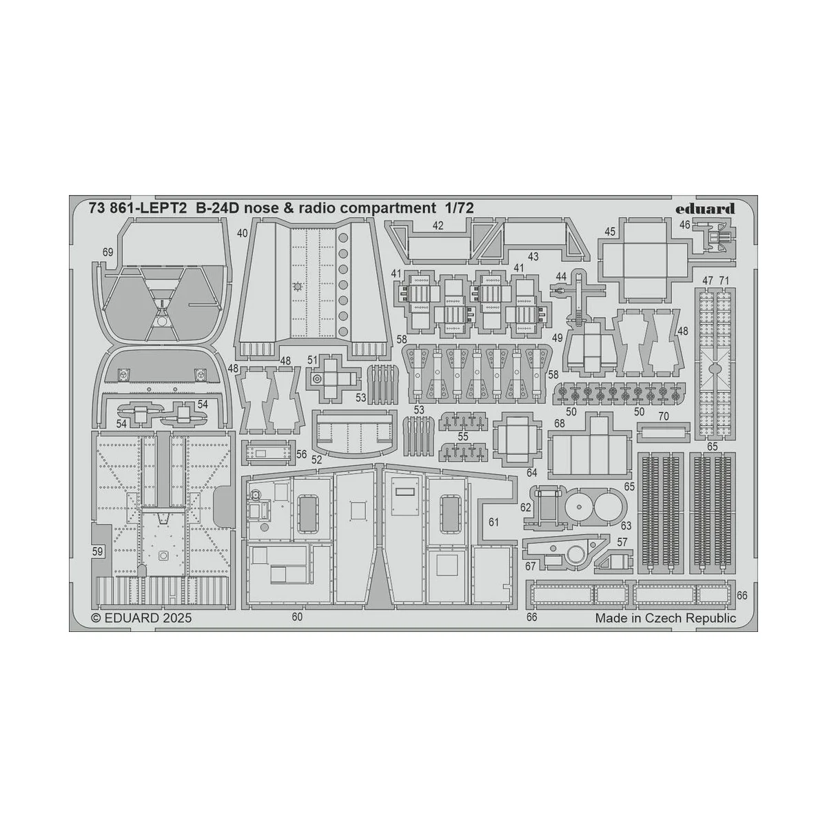 B-24D part I for Airfix, 1/72 - Eduard Accessories BIG72189 B-24D part I for Airfix, 1/72 - Eduard Accessories BIG72189