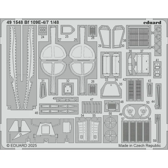 Bf 109E-4/7 for Tamiya, 1/48 - Eduard Accessories BIG49467