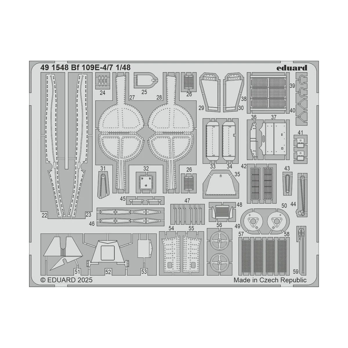Bf 109E-4/7 for Tamiya, 1/48 - Eduard Accessories BIG49467