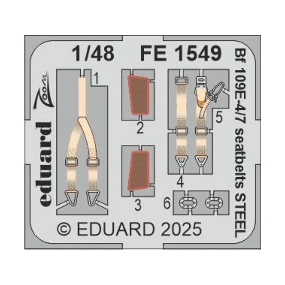 Bf 109E-4/7 for Tamiya, 1/48 - Eduard Accessories BIG49467