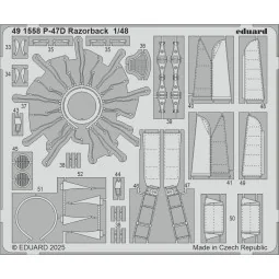 P-47D Razorback for Miniart, 1/48 - Eduard Accessories BIG49468